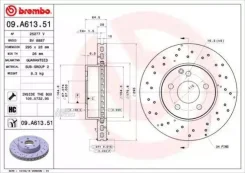 ���� ��������� Brembo 09A61351 MB W204 295*28 Brembo 09A61351 09A61351 ����