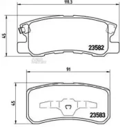 ������� ��������� ��� Mitsubishi ASX 10- Brembo P54031 P54031 ����