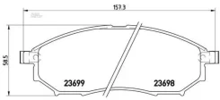 ������� ��������� FR Nissan Murano Z50/Z51 Pathfinder R51 Brembo P56058, ������ �������� P56058 ����