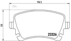 ������� ��������� RR VW Multivan 03-/Transporter 03-09/AUDI A4 03-08/A6 06-11/A8 02-10 Brembo P85083, ������ ������ P85083 ����