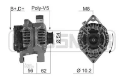 ��������� 14V 100A OPEL Astra G 1,4-2,0 9/98-, Zafira 1,6-16v/1,8-16v ERA 210227 210227 ����