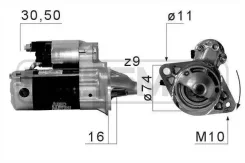 ������� 12V 1,0 Kw Toyota Corolla 02-07 ERA 220675 220675 ����