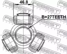 ������� 27x46.8 Toyota Camry (JPP) ACV40, ASV40, GSV40 2006.01-2011.08 [US] Febest 0116GSV40 0116GSV40 ����