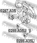 ����� �������� Nissan Altima L32 2006-2012/ Maxima A35 2008-2014/ Murano Z51 2007-2014/ Teana J32 2008-2013 Febest 0288A35L 0288A35L ����