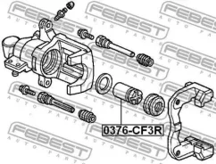 ������� �������� ���������� ������� Honda Accord CF3/CF4/CF5/CL1/CL3 1998-2002 Febest 0376CF3R 0376CF3R ����