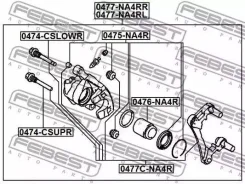 ������� ��������� ������ ������ Mitsubishi Lancer CY, CZ# 2007.03-2013.02 [EUR] Febest 0477NA4RR 0477NA4RR ����