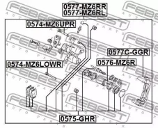 ������� ��������� ������ ����� Mazda 6 GG 2002-2008 Febest 0577MZ6RL 0577MZ6RL ����