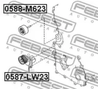 ����� �������� Mazda 3 BK 2003-2008 Febest 0588M623 0588M623 ����