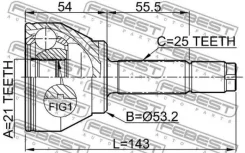 ���� �������� FORD Focus I CAK 1998-2005 Febest 2110FUS 2110FUS ����