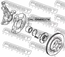 ��������� ��������� �������� 35x64x37 Mitsubishi I HA1W 2005.12- [JPN] Febest DAC35640037M DAC35640037M ����