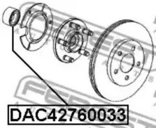 ��������� ��������� �������� 42X76X33 Febest DAC42760033 DAC42760033 ����