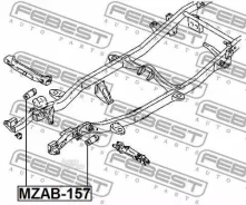 ����������� ��������� ������� ������ Mazda BT-50 UN 2006-2008 [EU] Febest MZAB157 MZAB157 ����