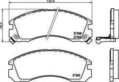    Mitsubishi Delica/Space Gear/Eclipse/Galant/Grandis/L 400/Lancer/Outlander/Pajero/Sigma/Space Runner Nisshinbo NP3001 NP30...