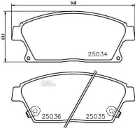 ������� ��������� �������� Chevrole Cruze /Orlando 09- ; Opel Astra J /Zafira C 09- Nisshinbo NP6073 NP6073 ����