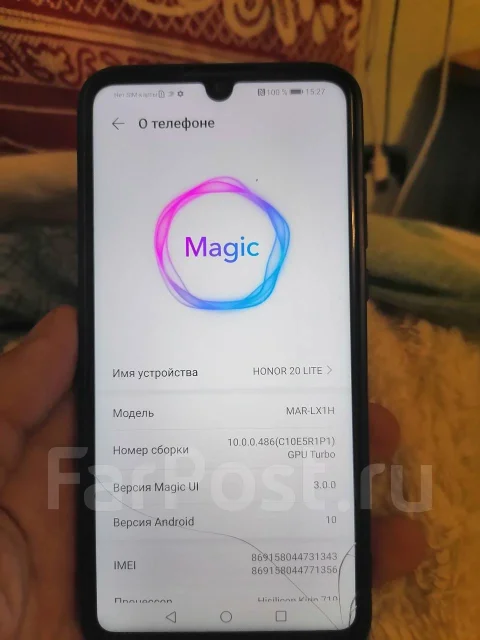 Honor 20 lite. �/�, �����, 3G, 4G LTE, NFC ����