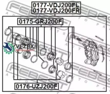 ������� ��������� �������� ������ Febest 0177VDJ200FR 0177VDJ200FR ����