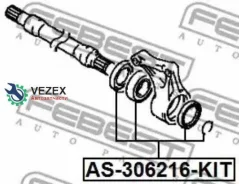 ��������� Mitsubishi Galant -96 30X62X16 ��������� ������� �����. (�����������) Febest AS306216KIT AS306216KIT ����