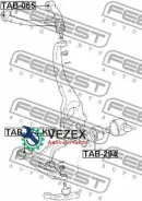 ����������� ������ Lexus LS430 00-06 ���. ����. ���. �-�� �� 1 ����� Febest TAB374KIT TAB374KIT ����