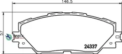 ������� ��������� �������� Toyota Auris/Harrier/Mark X/Matrix/Prius Plus/Rav4 III/IV/Verso 05- Nisshinbo NP1058 NP1058 ����