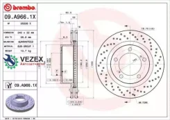 ���� ��������� �������� Lexus LX (_J2_) 08/07- / Toyota (FAW) LAND Cruiser 200 (_J20_) 12/07-12/17 Brembo 09A9661X 09A9661X ����