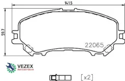 ������� ��������� Nissan X-Trail(32) 14- �������� Brembo P56099 P56099 ����