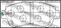 ������� ��������� Toyota Corolla AE10#/CE10#/EE10# 1991.06-2002.06 �����. (�����. ) Febest 0101MCV20F 0101MCV20F ����