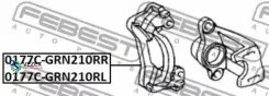 ����� ���������� �������� Toyota LAND Cruiser 100 -07 ����. Febest 0177CGRN210RR 0177CGRN210RR ����