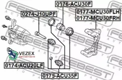 ������� ����. Lexus RX300/330/350 03-08 ���. ����. Febest 0177MCU30FRH 0177MCU30FRH ����