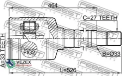 ���� ���������� ������ 33X35X27 Febest 0211T31RH 0211T31RH ����