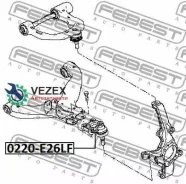 ����� ������� Nissan Urvan E25 2001.04-2012.06 ������ �����. ����. Febest 0220E26LF 0220E26LF ����