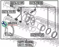 ������� ��������� (�� ������) | ��� ��� | Nissansafari GCY61, Patrol(GR) Y61, Safari Y61, Safari PICK UP TY61 Febest 0277Y61RL 0277Y61RL ����