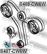 ����� ����� ��� Mitsubishi Outlander CW0# 2005.12-2013.04 �������� Febest 0488CW6W 0488CW6W ����