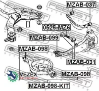 ����������� ������ Mazda 6 02-07 ���. ����. (2��. ) Febest MZAB098KIT MZAB098KIT ����