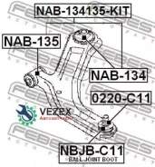 ����������� ��������� ������ �������� Febest NAB134135KIT NAB134135KIT ����