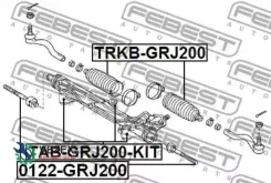 ����� ������� ����� �������� Toyota LAND Cruiser 200 2007- TAB-GRJ200-KIT Febest Tabgrj200KIT TABGRJ200KIT ����