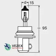 ����� ����������� ��������� ����� HB5 PX29t Original 12V 65/55W ������ 1�� Osram 9007 9007 ����