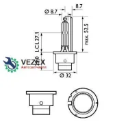 ����� ���������� ��������� ����� D2S P32d-2 4300K Vision 85V 35W ������ 1 �� Philips 85122VIC1 85122VIC1 ����