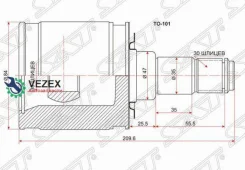���� �����. TY Land Cruiser 100 UZJ100/HDJ101 98-07 SAT TO101 TO101 ����