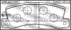 ������� ��������� ������ Toyota Corolla SED/CP/WG AE10#, CE100, EE10# 1991.08-2001 Febest 0101ACV35R 0101ACV35R ����