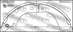 ��������� ������� ���������� Toyota LAND Cruiser 100 1998.01-2007.09 ����. (�����. ) Febest 0102HDJ100R 0102HDJ100R ����