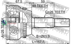 ���� Toyota Camry ACV40/GSV40 2006.01-2011.09 �����. Febest 0110ACV40L26A48 0110ACV40L26A48 ����