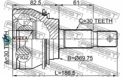 ���� �������� 30X72.5X30 Febest 0110GRJ150 0110GRJ150 ����