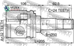 ���� Toyota Avensis AT22#/AZT220/CDT220/CT220/ST22�0/ZZT22# -03 �����. ���. Febest 0111CDT220LH99 0111CDT220LH99 ����