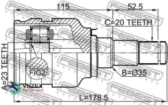 ���� Toyota Verso 09- �����. Febest 0111ZRT270 0111ZRT270 ����