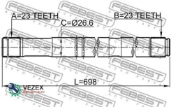 ������� Toyota Avensis ADT25#/AZT25#/CDT250/ZZT25# 2003.01-2008.11 ����. Febest 0112ZZT251RH 0112ZZT251RH ����
