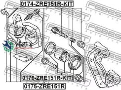 ������� �������� ���������� ������� � ���������� ����������� D36 Febest 0176ZRE151RKIT 0176ZRE151RKIT ����