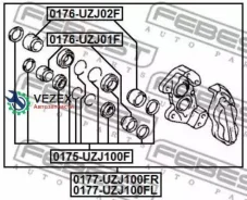 ������� ��������� Toyota LAND Cruiser 100 FZJ10#/HDJ100/HZJ105/UZJ100 -07 �����. ����. Febest 0177UZJ100FR 0177UZJ100FR ����