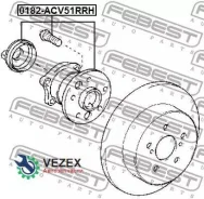 ���������� ����. ���.! Toyota Camry 2.0-3.511 �-�� Febest 0182ACV51RRH 0182ACV51RRH ����