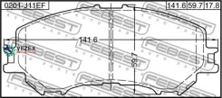 ������� ��������� �������� �������� Febest 0201J11EF 0201J11EF ����