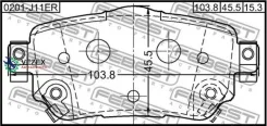 ������� ��������� ������ Nissan X-Trail T32 2014.04- [EL] Febest 0201J11ER 0201J11ER ����